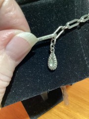 Lisner Vintage Necklace Signed Choker Leaf Silver Tone Adjustable Jewelry