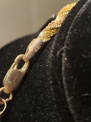 Vintage Italy Tri- Color Sterling Rope Chain Necklace 925 AGI Stamped Gift Birth