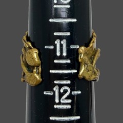 Vtg Brazilian Ernandes Brutalist Brass Ring w/ Raw Amethyst Adjustable 8 – 11