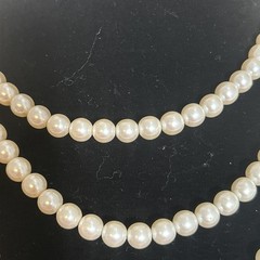 Necklaces TWO 18” Quality Faux Glass Pearl Beads. Very Good Color. Just Classic