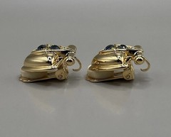 Nolan Miller Pink Venus Women’s Clip On Earrings Gold Plated Crystals