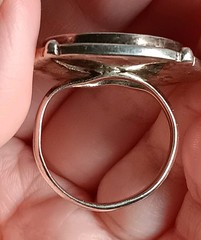 Vtg SJ925 Sterling Silver Indian Coin 1951 Horse Statement Ring One Pice Size 9?
