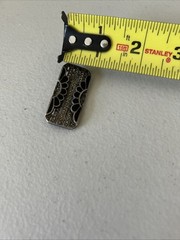 Vintage 80s Art Deco Style Sterling Silver Marcasite and Onyx Bar Pin