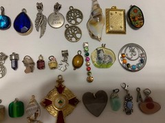 Vintage & Modern Costume Jewelry Pendant Charms Mixed Lot Of 110+