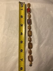 Joan Rivers Bracelet Gold Tone Cabochon Faux Fire Opal 🔥 NWOT Joan Rivers 🔥