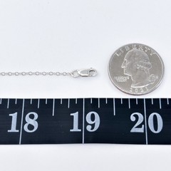 Vintage Sterling Silver 925 Disc Pendant Necklace 17.75″-19.25″