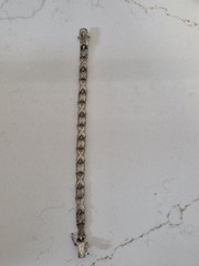 Vintage FAS Sterling Silver 925 XO Hugs and Kisses Bracelet