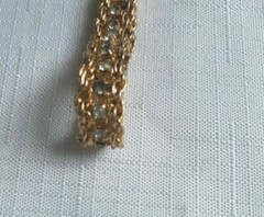 Vintage Gold Tone Tennis Bracelet – 7 Inches. As Pictured