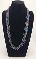 Bohemian Glass Necklace 30 inches length 12 Strands