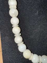 Natural Stone WHITE QUARTZ Lace AGATE Handmade Adjustable length necklace