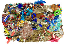 22LBS Modern Vintage Tangled Broken Wearable Craft Repurpose Junk Jewelry Lot