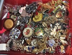 Jewelry Lot ALL Good Wear Resell Brooch Art Estate Vintage Modern 5 Pc NO Junk