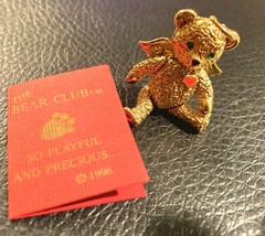 Batya gold-tone articulated angel bear brooch