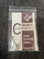Premier Designs Clip Key Comfort Key Adjusts Tension Earrings Original Packaging