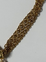 Vintage 1980s Chunky Celestial Sun Pendant Necklace Costume Gold Toned Unmarked