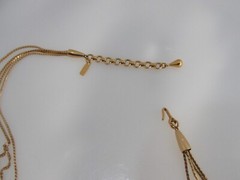 Monet Gold Multi Layered Necklace Estate Find Statement Piece Signed 16″ to 24″