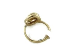 Vintage Classic Love Knot Knotted Ball Design Gold Plated Cocktail Ring
