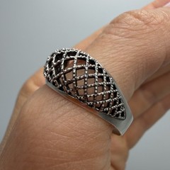 Vintage 925 Sterling Silver Filigree Statement Ring Women’s Size 12.5 Large
