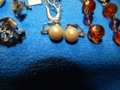 Vintage Costume Jewelry Lot EARRINGS 14 pairs + 3 unmatched