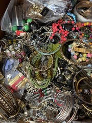 Jewelry Craft Lot Most Wearable Assorted Vintage To Now Small Flat Rate Box