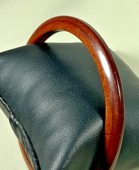 Lot of 4 Bangle Bracelets Wood-like Lacquered Painted 2 Gray 1 Brown 1 Multi EUC