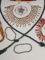 Vintage & Contemporary Lot Seed Bead Jewelry 17 Pieces (#300)