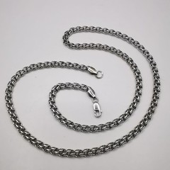 Vintage Sterling Silver Signed Chain Necklace 22 in (56 cm) 0.69 oz (19.58g)