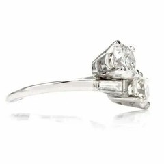 Art Deco 1.50 Ct Diamond Antique Vintage Wedding Ring 925 Sterling Silver