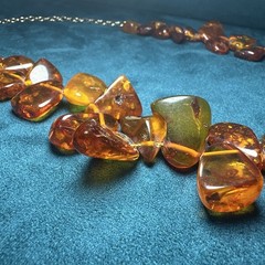 Huge Vintage Amber Necklace 121.9 Grams
