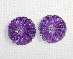 Vintage Amethyst Flower Jackets For Earrings Use With Any Studs You own
