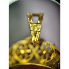 Antique 14K Gold Filigree Cameo Convertible Brooch/Pendant c. 1920s (2.5″ x 2″)