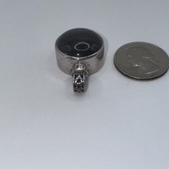 925 Sterling Silver And Black Onyx Pendant