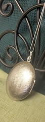 Revlon Vintage Village Scene Locket Perfume Necklace, SS