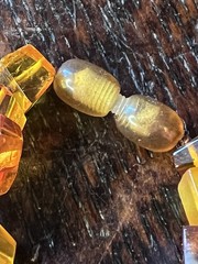 Gorgeous mid- Modern Chunky Hand Cut and Faceted Baltic Amber Necklace 52 grams