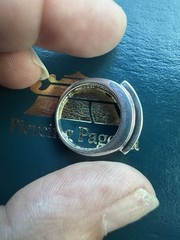Vintage 1980s 1990s Sterling Silver Purple 5 Stone Cocktail Ring Size 7