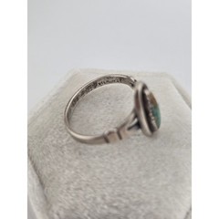 Vintage Navajo Bell Turquoise Sterling Silver Ring – Size 5.5