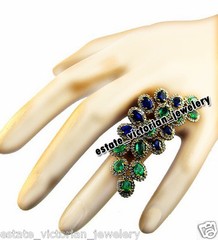 Stunning 3.51Ctw Rose cut Diamond Gemstone Studded Silver Victorian Ring Jewelry