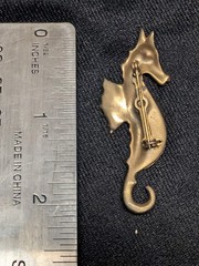 Vintage seahorse brooch