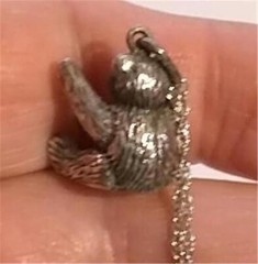 Brown County Silver Teddy Bear Charm Pendant Cute Details Necklace 18″ Chain 925