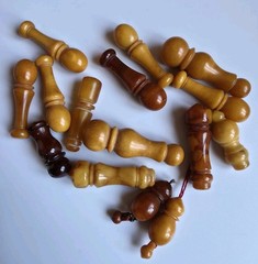 Islamic Prayer Bead Minaret Tasbih Natural Baltic Amber Molded 44g
