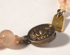 Vintage Lavender to Purple Amethyst Glass Crystal Beads Sterling Clasp Gorgeous