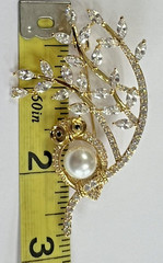 Crystal Rhinestone Owl Flamingo Brooch Pin Glass Vintage LOT Bird Peacock Clear
