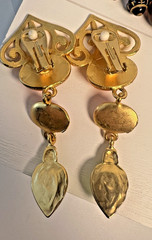 10 PAIRS Statement Earrings 1980s 1990s incl Erwin Pearl, Clip and Post Styles