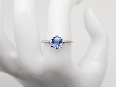 Antique 1920s $20K Signed CARTIER 1.86ct GIA Blue Sapphire Platinum Wedding Ring