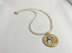 Vintage Angel Tennyo Pearl Necklace