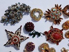 Vintage Rhinestone LOT Juliana Alice Caviness Warner Barclay 15 pcs