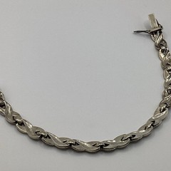Vintage 7.5” Sterling Silver W/ Marcasite Bracelet Signed TK 925 Weighs 0.519oz