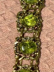 Peridot Bracelet Vintage Antique Classic Design Used