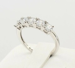 Art Deco Style Round 1.5Ct Lab Created Diamond 925 Silver Wedding Band Ring