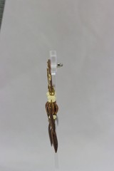 Copper Disc Necklace & Feather/Shield Enameled Copper Earrings LOT